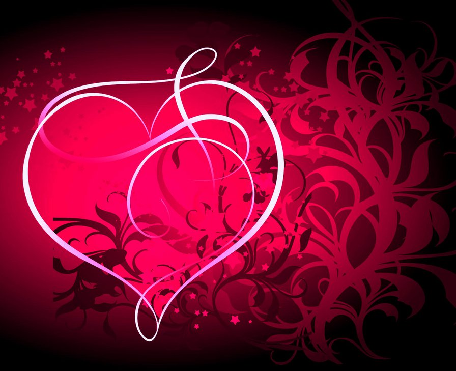 сердце - сердце, подушка, орнамент, узор - оригинал