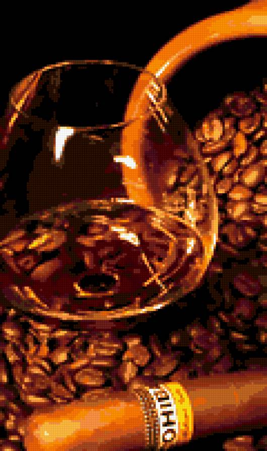 Бокал и кофе - коньяк, бокал, кофе - предпросмотр