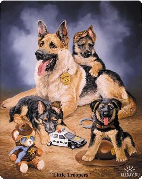 полицейская семейка - собаки - оригинал