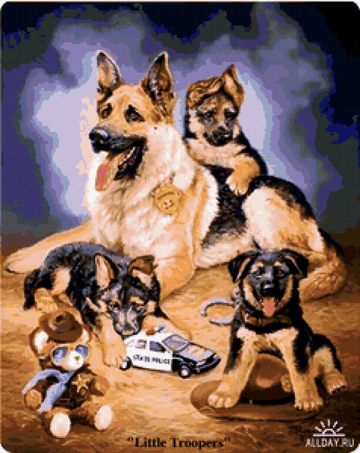 полицейская семейка - собаки - предпросмотр