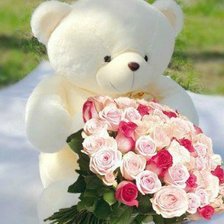 Схема вышивки «мишка»