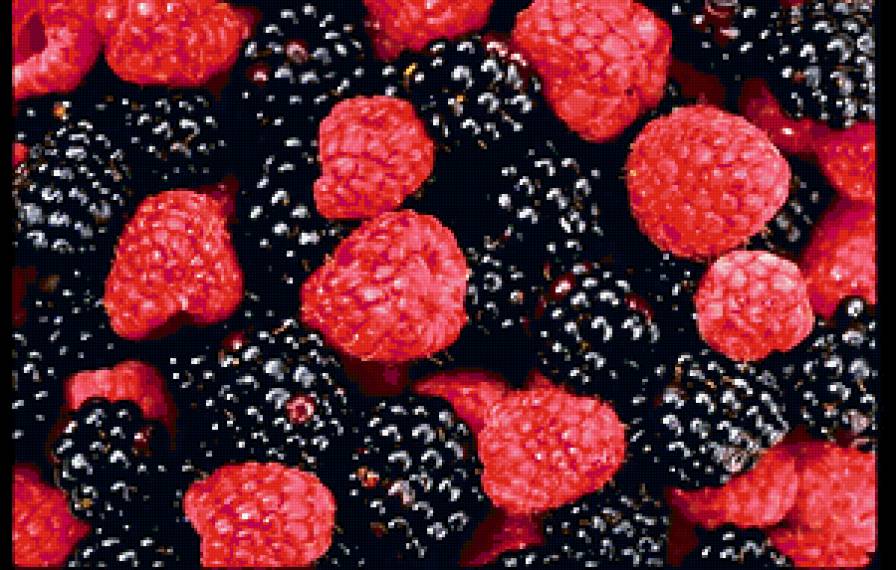 ягоды - ягоды, лето, ежевика, дары природы, малина - предпросмотр