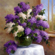 Схема вышивки «СИРЕНЬ»