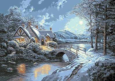 зимний пейзаж - оригинал