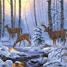 Схема вышивки «зимняя сказка»