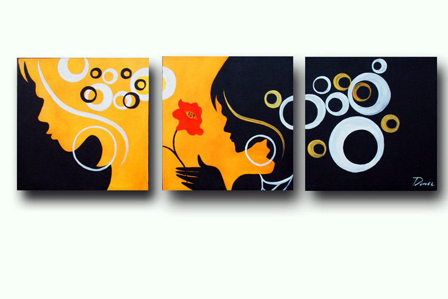 красота (триптих) - картина - оригинал