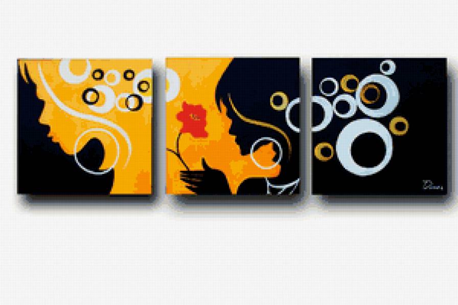 красота (триптих) - картина - предпросмотр