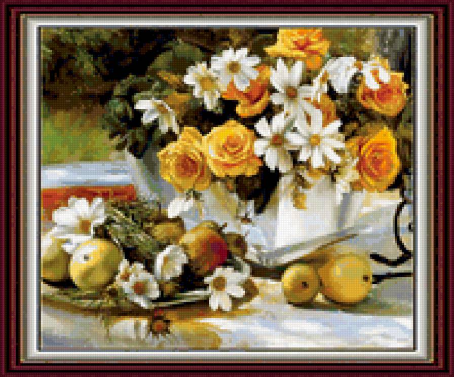 желтые розы - картины - предпросмотр