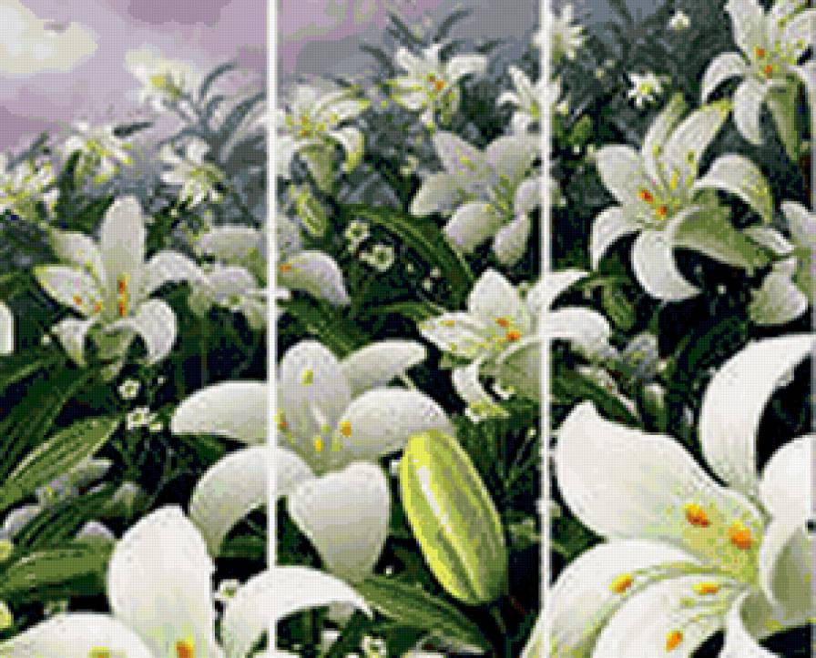 Триптих - розы, цветы, букеты - предпросмотр