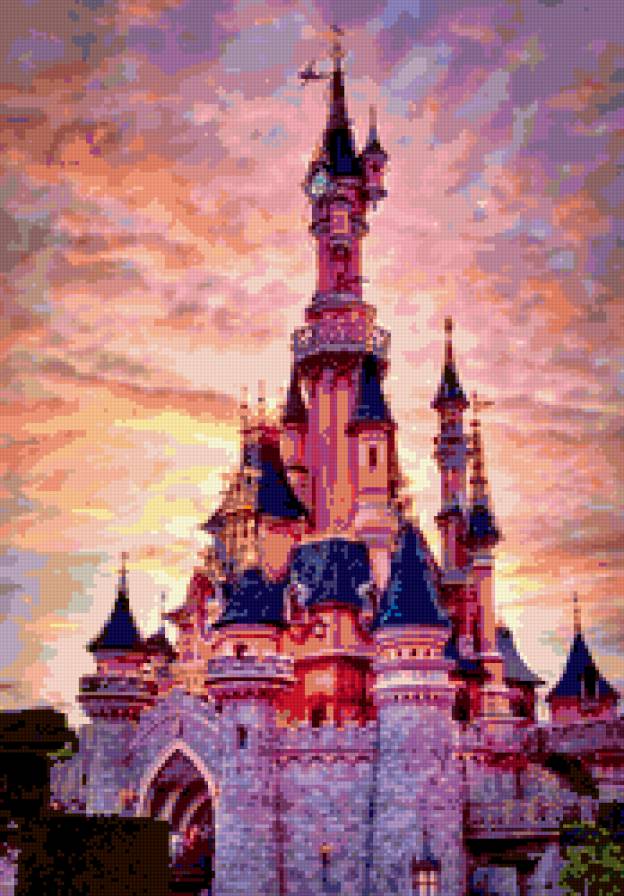 Дисней Лэнд на закате - предпросмотр