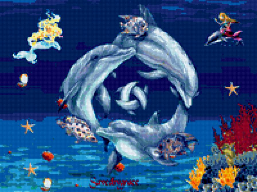 дельфины - дельфины - предпросмотр