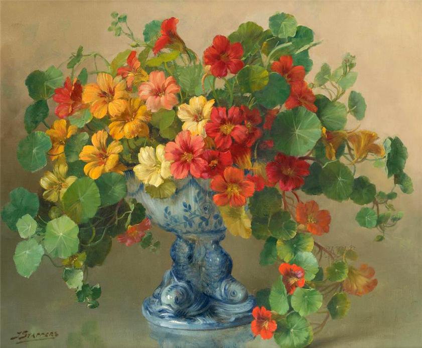 Серия "Букет" - букет, цветы, настурция - оригинал