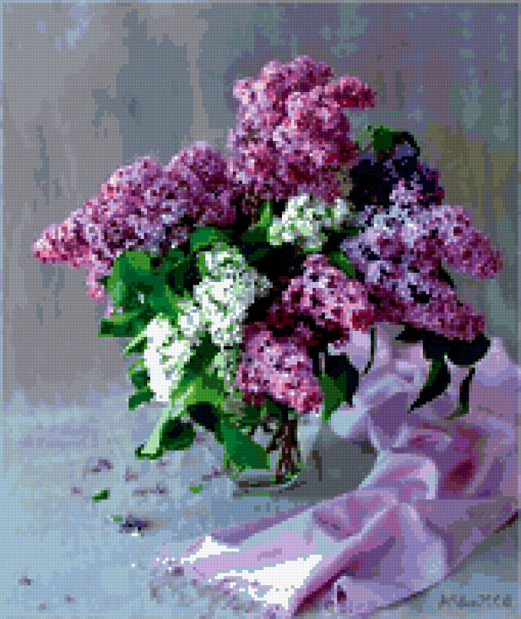 Сирень - натюрморт, цветы, сирень - предпросмотр