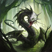 дракон в болоте