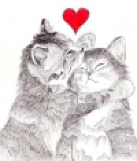 Котята - кошки, котята, сердечко, любовь - оригинал