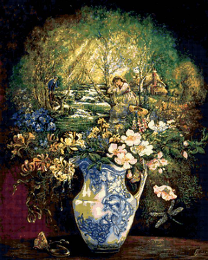 лето - букет, панно, лето - предпросмотр