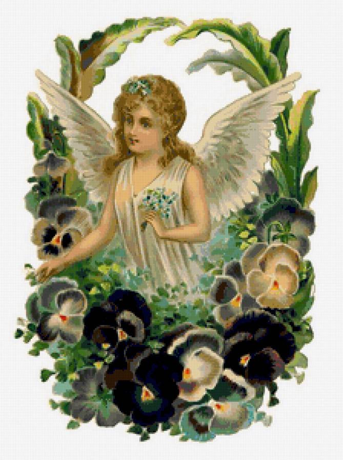 ангел - ангел, незабутки - предпросмотр