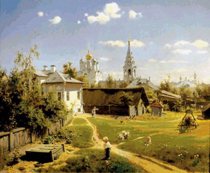 Московский дворик - поленов - предпросмотр