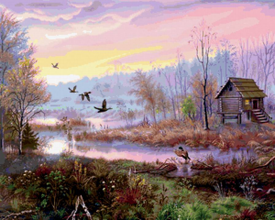 рассвет - пейзаж - предпросмотр