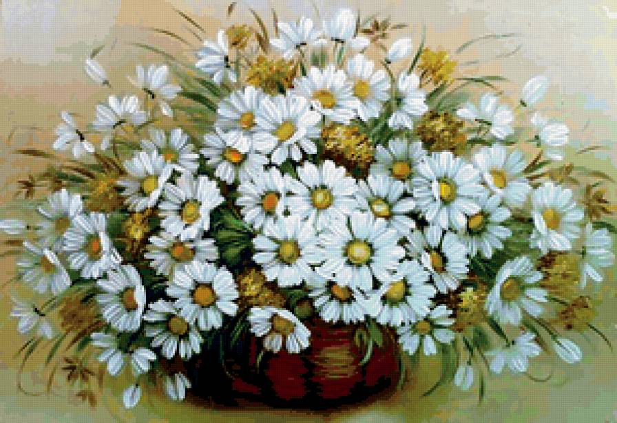 ромашки - цветы - предпросмотр