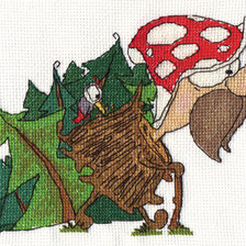 Схема вышивки «леший»