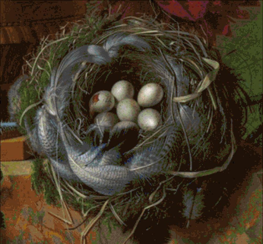 Гнездо - гнездо., разное, пернатые - оригинал