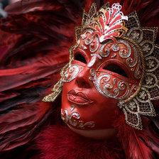 Схема вышивки «маска»