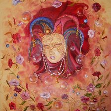 Оригинал схемы вышивки «маска» (№306289)