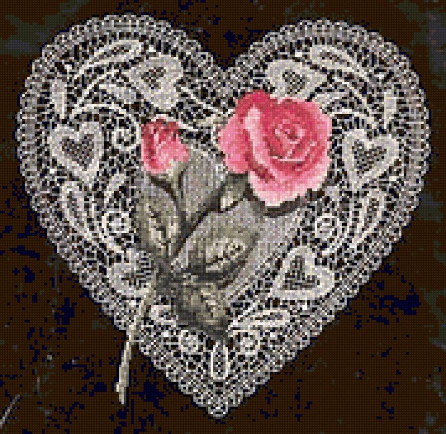 Роза в кружевах 2 - цветы, разное - предпросмотр