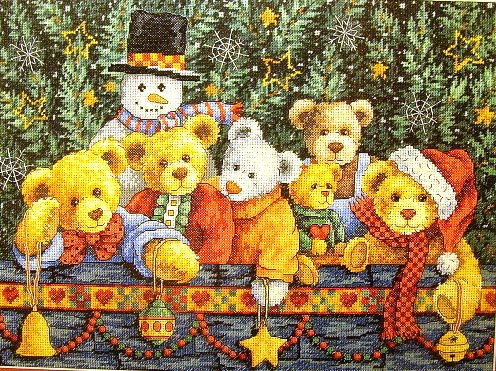 Рождественские  Мишани - пушистые комочки, мишки, новый год - оригинал