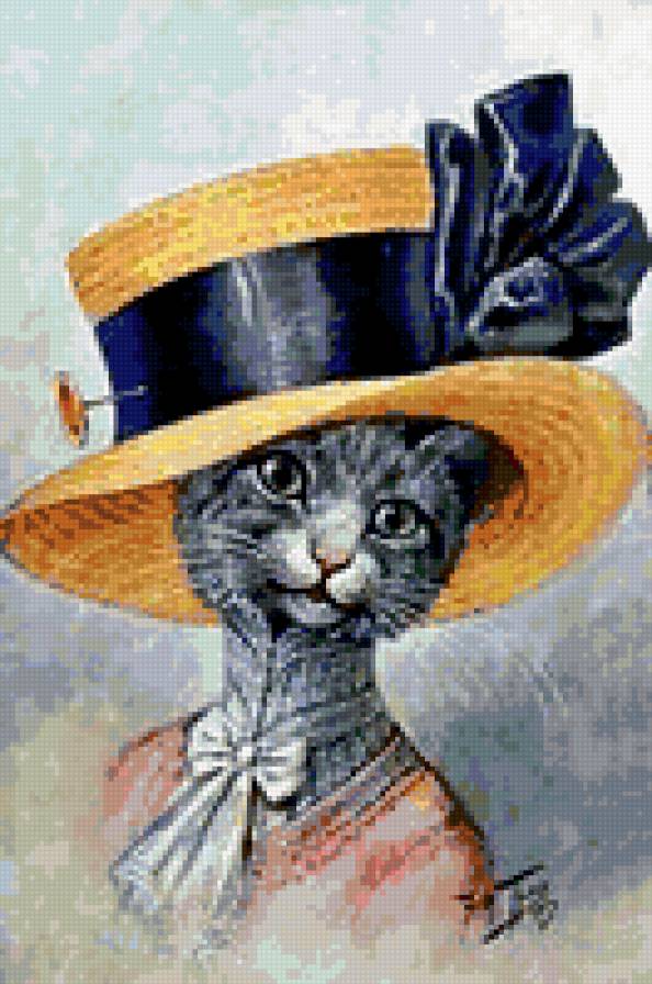 Лизавета - винтаж, кошки - предпросмотр