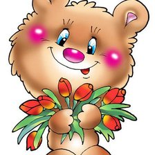 Схема вышивки «Мишка»