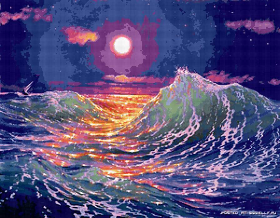 Тихий океан: Закат - море, природа, закат - предпросмотр