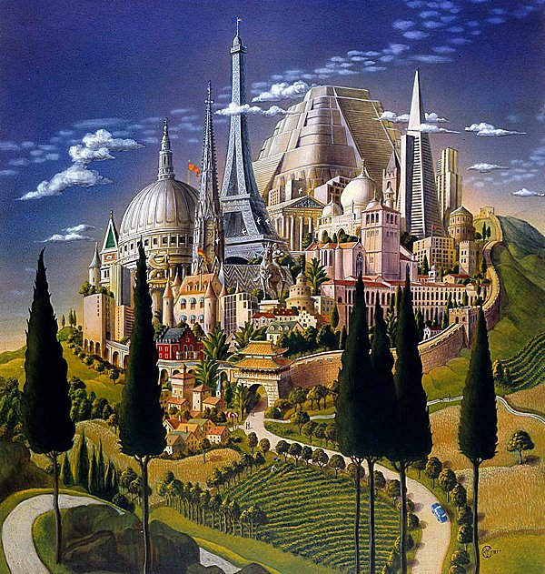 Фантастический дворец - замок, дворец - оригинал