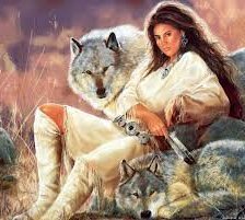 Схема вышивки «волки»