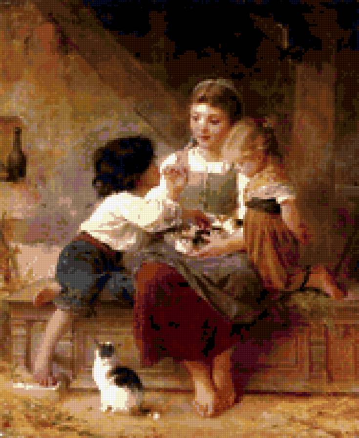 Друзья - дружба, котята, дети - предпросмотр