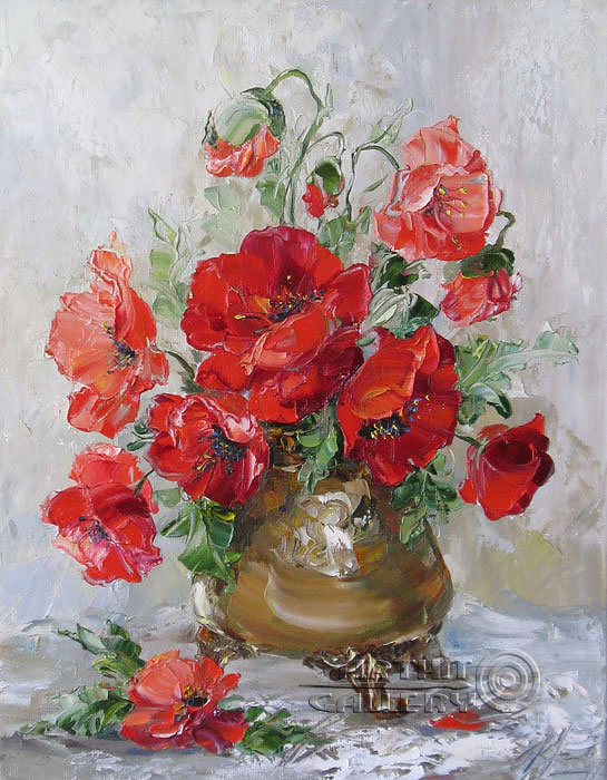 Маки - натюрморт, цветы - оригинал