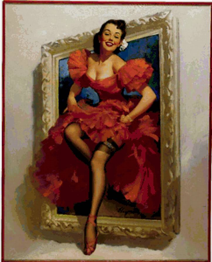 девушка из картины - предпросмотр