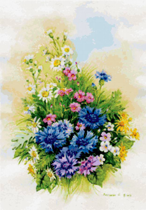 полевые цветы - цветы - предпросмотр