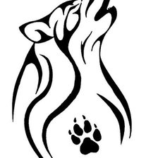 Схема вышивки «волк»