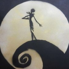 Схема вышивки «Кадр из мультфильма "Кошмар перед рождеством"»