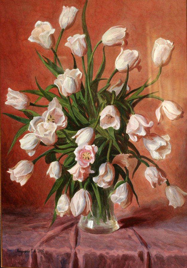 Тюльпаны - букет, тюльпаны, цветы - оригинал