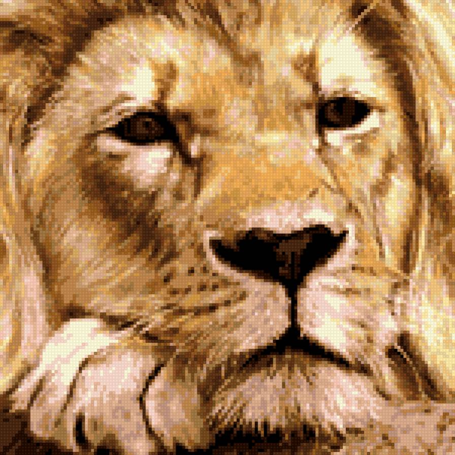 Лев (мал) - подушка, кошки, животные - предпросмотр