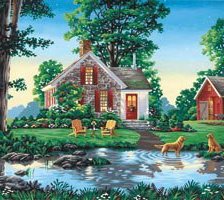 дом у ручья
