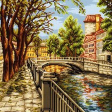 Схема вышивки «мартовское утро»