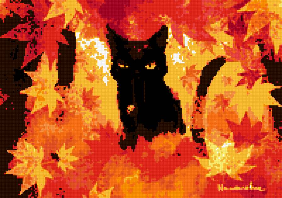 Эстер - кот, осень, кошка - предпросмотр