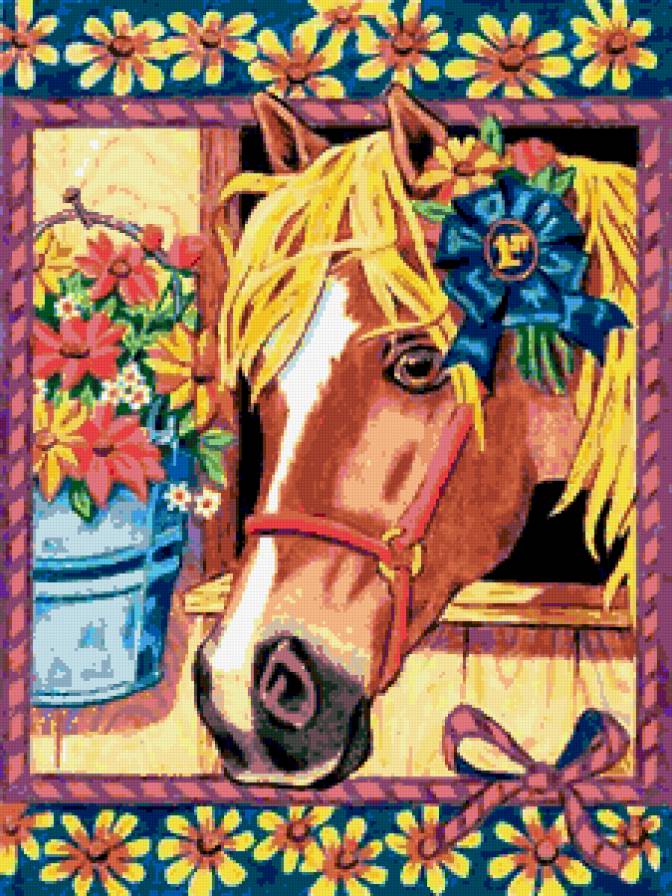 пони с голубой лентой - предпросмотр