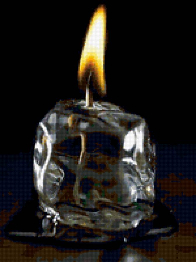 свеча - свеча, огонь, лед - предпросмотр