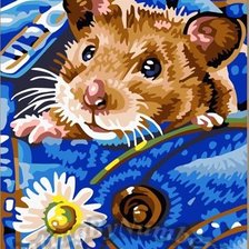 Схема вышивки «хомяк»