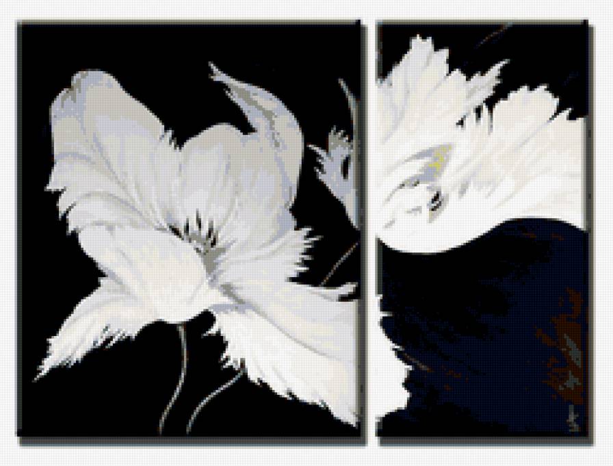 Диптих - тюльпаны, диптих - предпросмотр